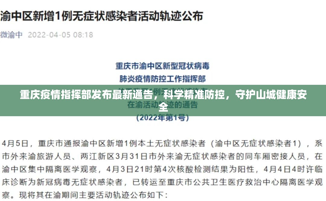 重庆疫情指挥部发布最新通告，科学精准防控，守护山城健康安全