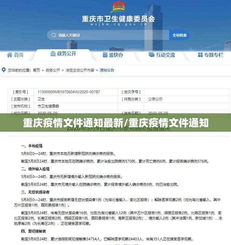 重庆疫情文件通知最新/重庆疫情文件通知