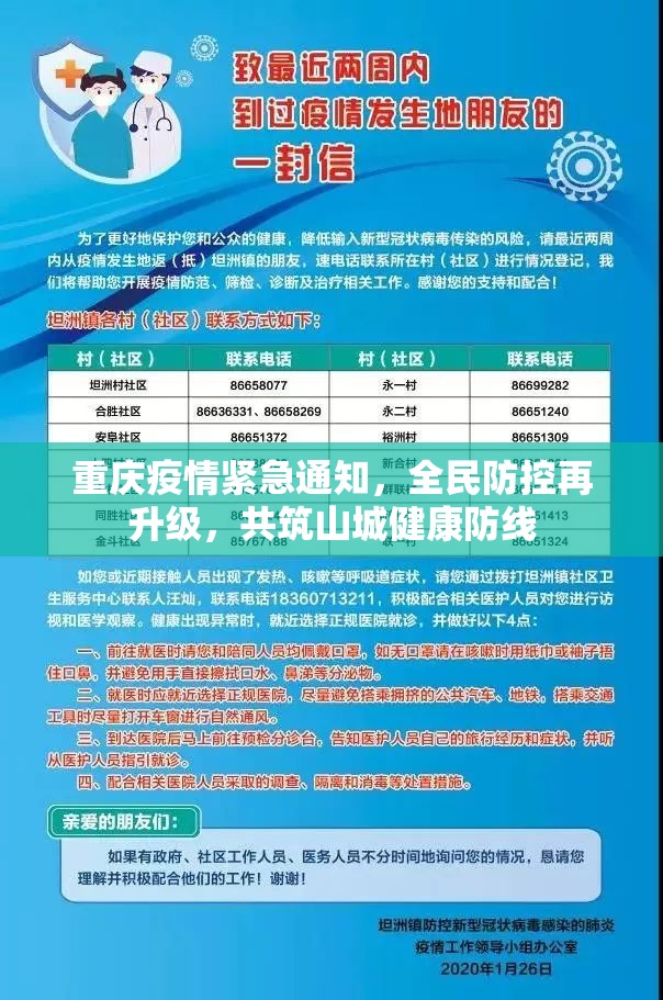 重庆疫情紧急通知，全民防控再升级，共筑山城健康防线