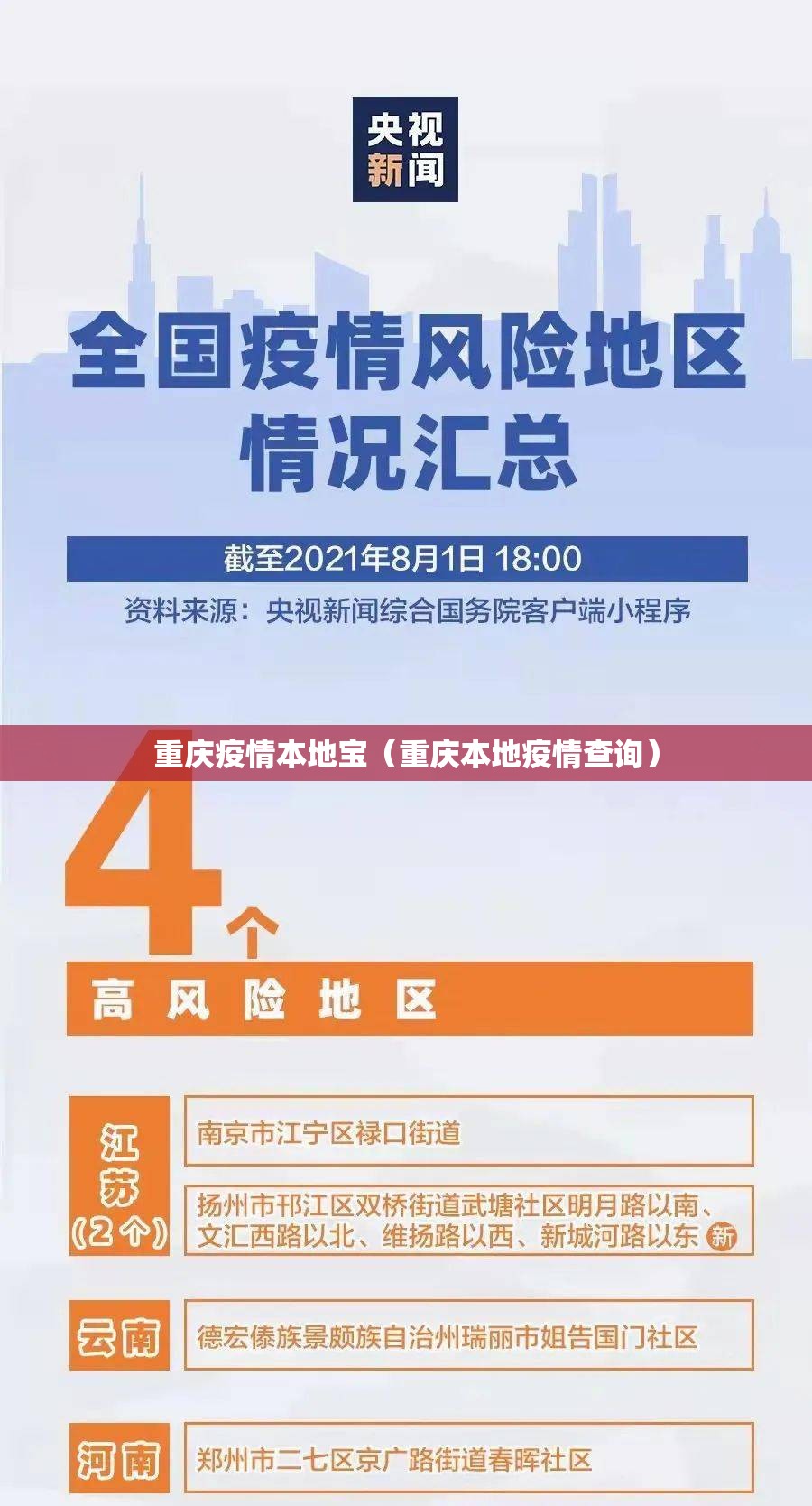 重庆疫情本地宝（重庆本地疫情查询）