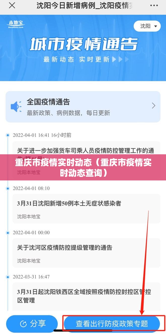 重庆市疫情实时动态（重庆市疫情实时动态查询）