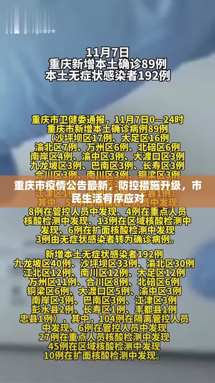 重庆市疫情公告最新，防控措施升级，市民生活有序应对