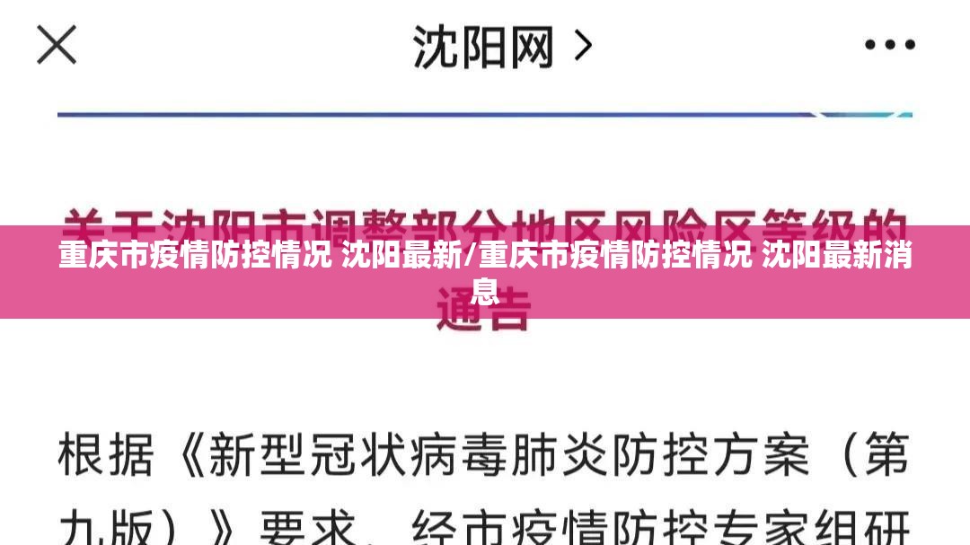 重庆市疫情防控情况 沈阳最新/重庆市疫情防控情况 沈阳最新消息