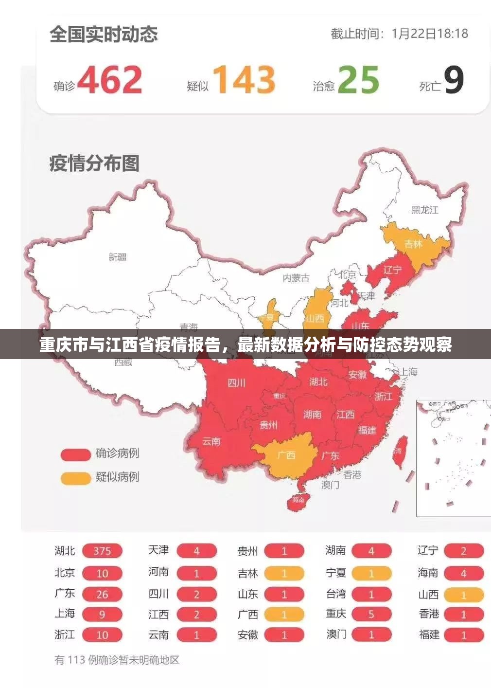 重庆市与江西省疫情报告，最新数据分析与防控态势观察