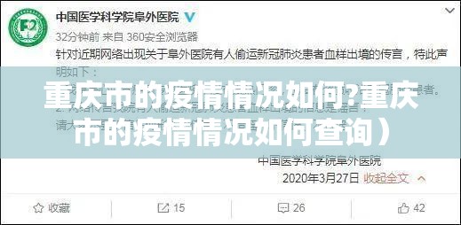 重庆市的疫情情况如何?重庆市的疫情情况如何查询）