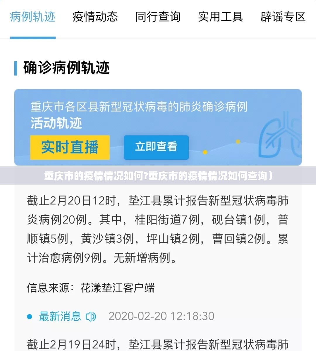 重庆市的疫情情况如何?重庆市的疫情情况如何查询）