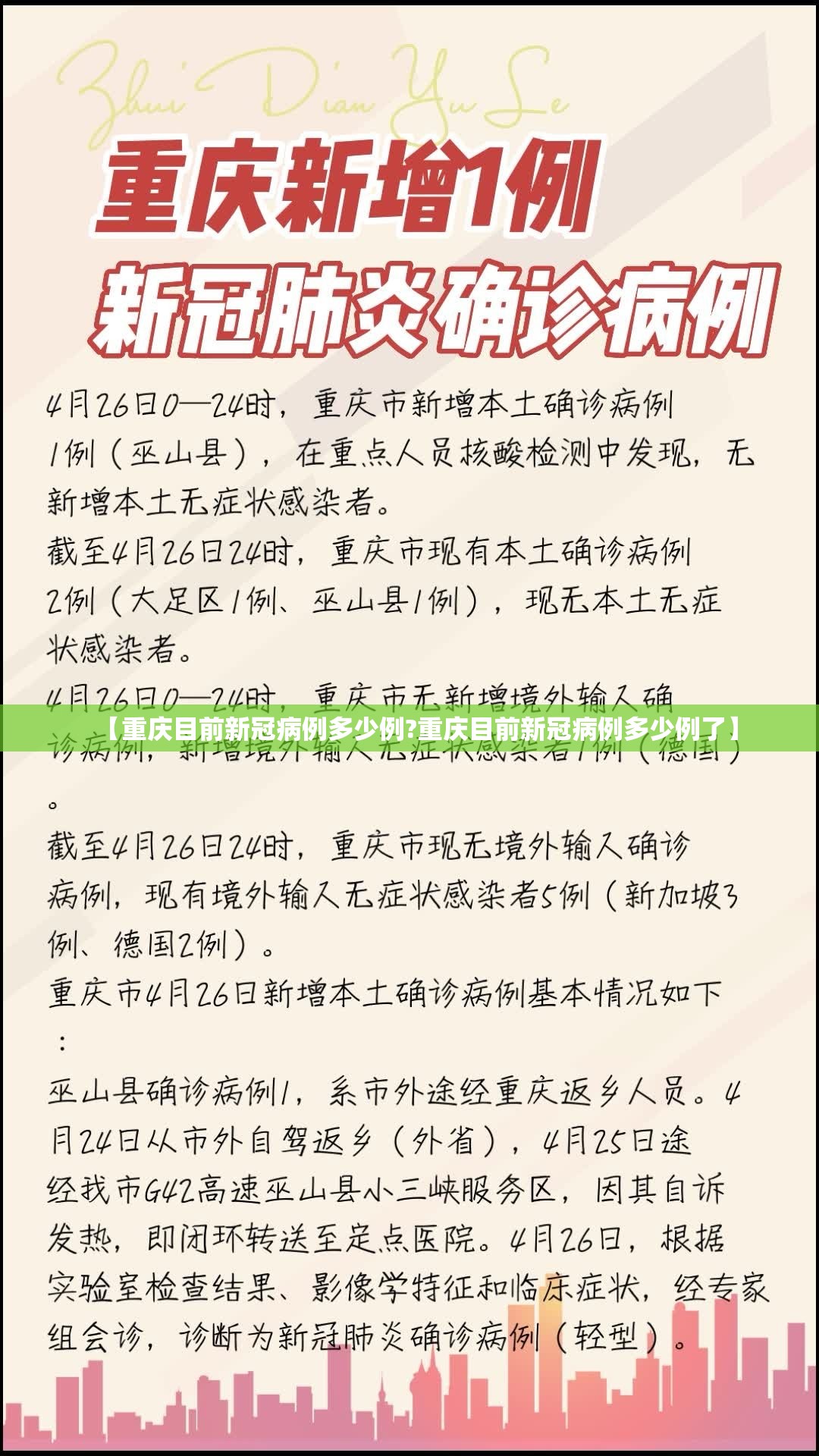 【重庆目前新冠病例多少例?重庆目前新冠病例多少例了】
