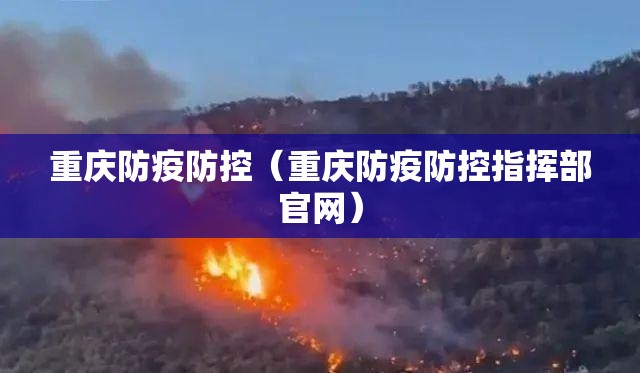 重庆防疫防控（重庆防疫防控指挥部官网）