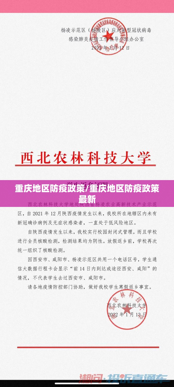 重庆地区防疫政策/重庆地区防疫政策最新