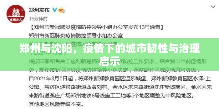郑州与沈阳，疫情下的城市韧性与治理启示