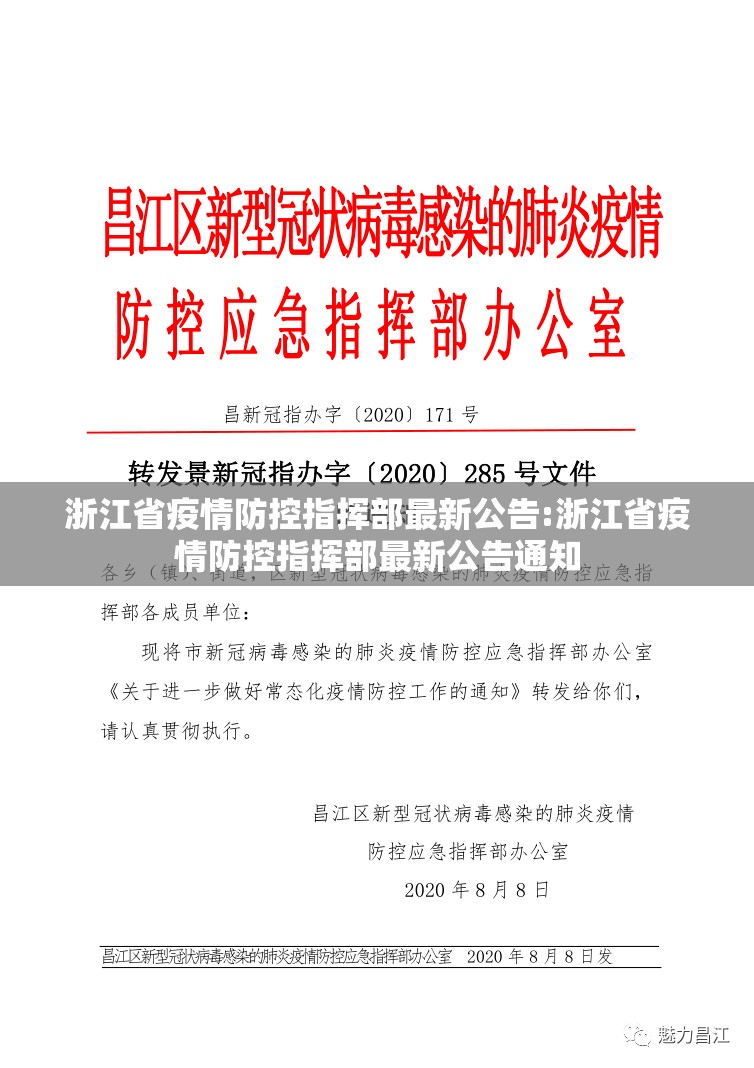 浙江省疫情防控指挥部最新公告:浙江省疫情防控指挥部最新公告通知