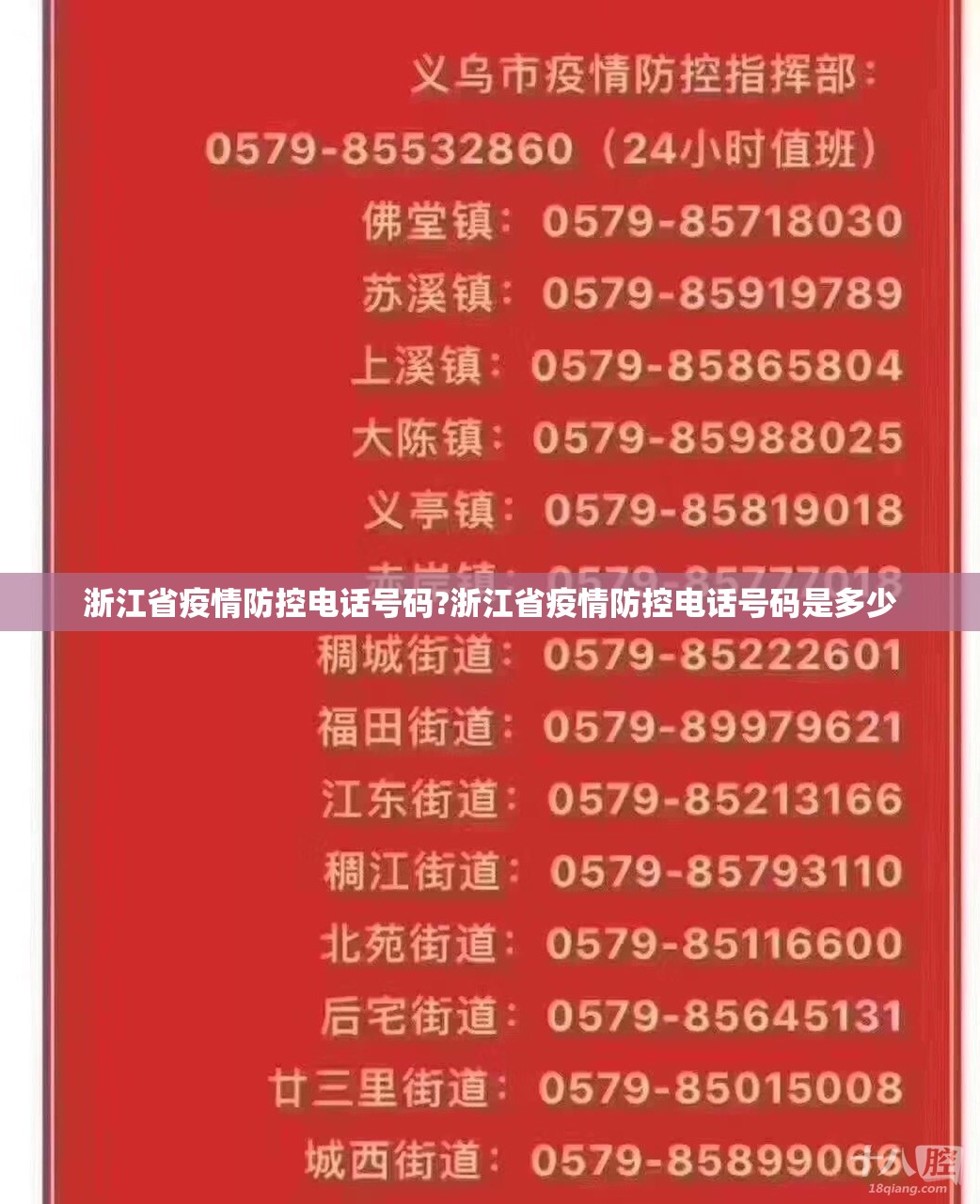 浙江省疫情防控电话号码?浙江省疫情防控电话号码是多少